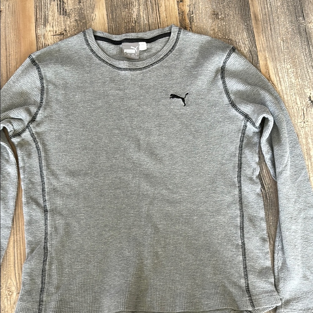 Puma Gray Long Sleeve Shirt